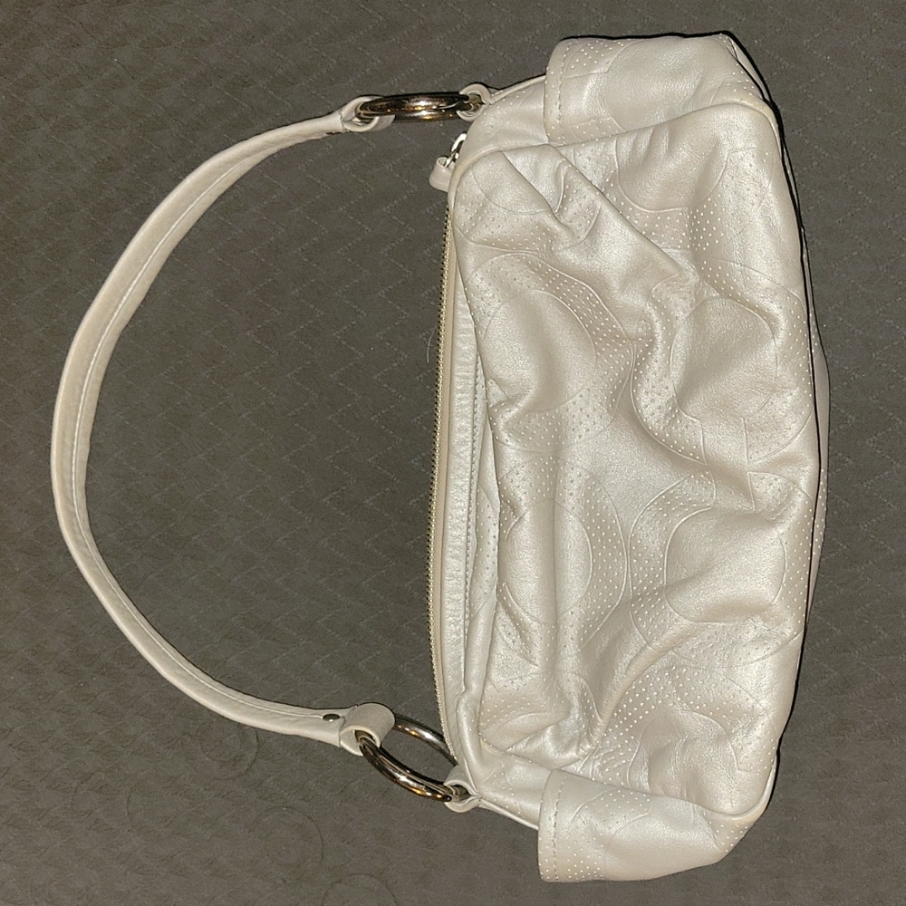 Hobo leather Coach Grey Logo